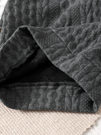 Ensemble de vêtements d'hiver pour garçons, décontracté, avec boucle sur l'épaule, manches longues, en coton et soie épais, blanc, noir, gris, coutures, manches longues, mode garçon
