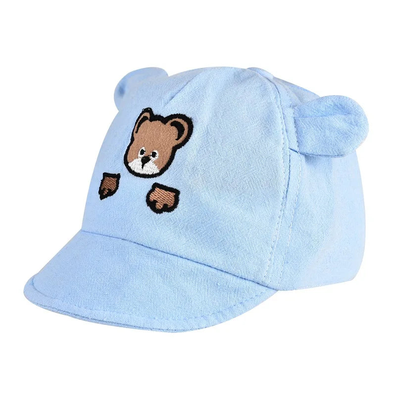 Cute Dinosaur Baby Bucket Hat Summer Newborn Baseball Cap Outdoor Beach Kids Baby Boy Girl Cartoon Bear Sun Hats Bonnets