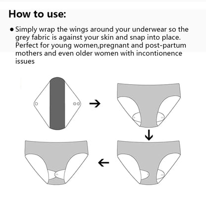 Lot de 2 serviettes hygiéniques en tissu de bambou réutilisables et lavables pour femmes, pour l'allaitement post-partum