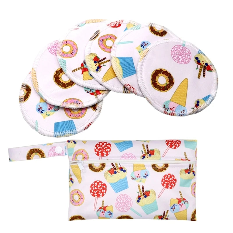 1 ensemble de coussinets d'allaitement en bambou avec organiseur de couches portable, sac de nounou, coussinets d'allaitement confortables et anti-fuites pour nouvelle maman