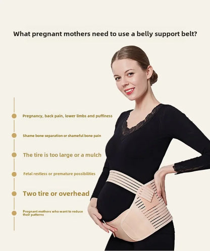 Ceinture de maternité 3 en 1, bande de soutien pour la grossesse avec bande ventrale pour soulager la douleur et la récupération post-partum, ceinture réglable