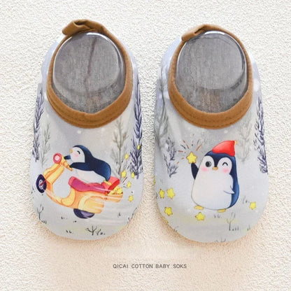 Chaussures d'eau pour bébé, motif animal de dessin animé coloré, pour piscine, plage, enfants, natation, surf, sport, baskets, chaussettes antidérapantes pour intérieur et extérieur
