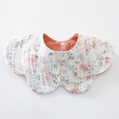 New 6 Layers Cotton Two-sided Usable Baby Feeding Drool Bib Cute Infants Saliva Towel Burp Cloth For Newborn Toddler Kids Bibs