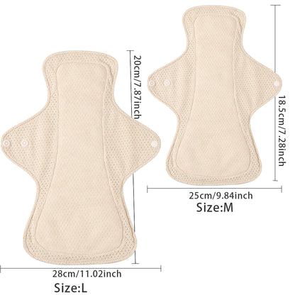 Serviettes hygiéniques en coton coloré BIAI, lavables et réutilisables, très absorbantes et respirantes, cadeau pour femme