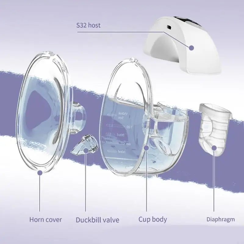 Accessoires pour tire-lait portables : brides en silicone de 27 mm/24 mm, valve de protection mammaire, diaphragme, gobelet de collecte pour S32/S39