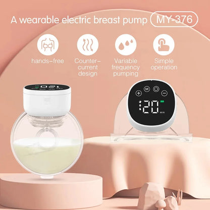 Tire-lait électrique mains libres, silencieux et invisible, extracteur de lait portable, 3 modes, collecteur de lait d'allaitement