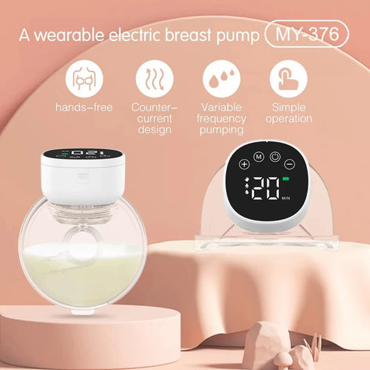 Tire-lait électrique mains libres, silencieux et invisible, extracteur de lait portable, 3 modes, collecteur de lait d'allaitement