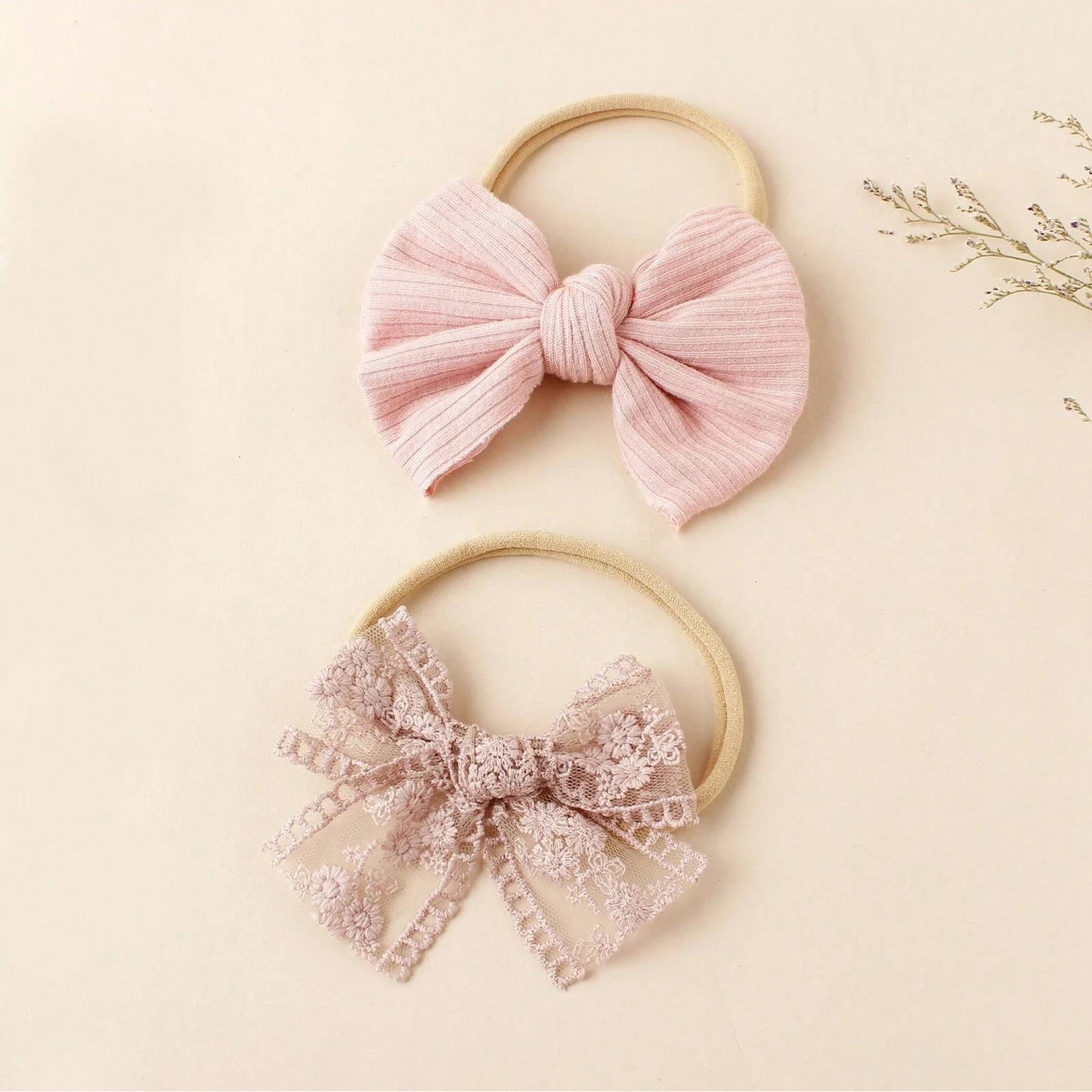 5 pcs different flower shaped baby headbands sweet and lovely floral hair accessory  children's high elasticity headband