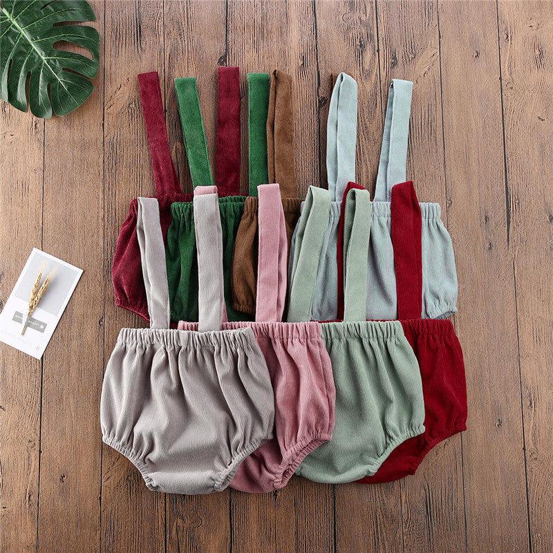 Short d'été à bretelles pour bébé de 0 à 24 mois, salopette ajustable avec bretelles boutonnées, short ample, barboteuse pour fille et garçon