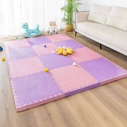 30×30x1.0cm Anti-slip Thickening Puzzle Mat Carpet for Baby Children's Room Game Playing Activity & Livingroom & Bedroom