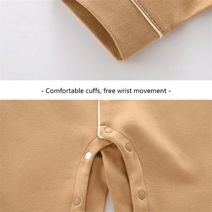 Pyjama en coton doux et respirant pour bébé, vêtements de nuit pour enfants, garçons et filles, printemps-automne