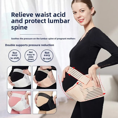 Ceinture de maternité 3 en 1, bande de soutien pour la grossesse avec bande ventrale pour soulager la douleur et la récupération post-partum, ceinture réglable