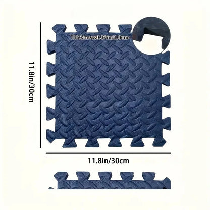 16-Piece Baby Activity Mat Leaf Pattern Anti-slip Shock-absorbing Interlocking Floor Tiles Suitable for Bedroom and Living Room