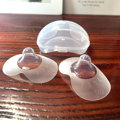 Lot de 2 protège-mamelons d'allaitement en silicone souple