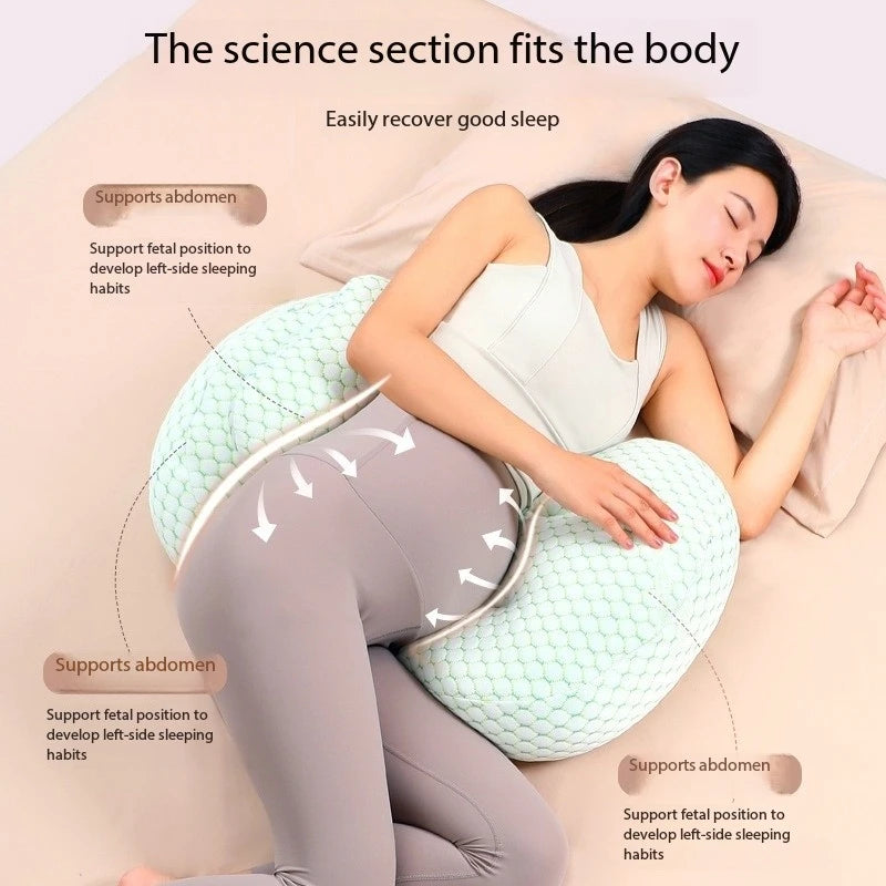 Coussin de soutien abdominal en coton pour femmes enceintes, multifonctionnel et doux, idéal pour la grossesse et la maternité