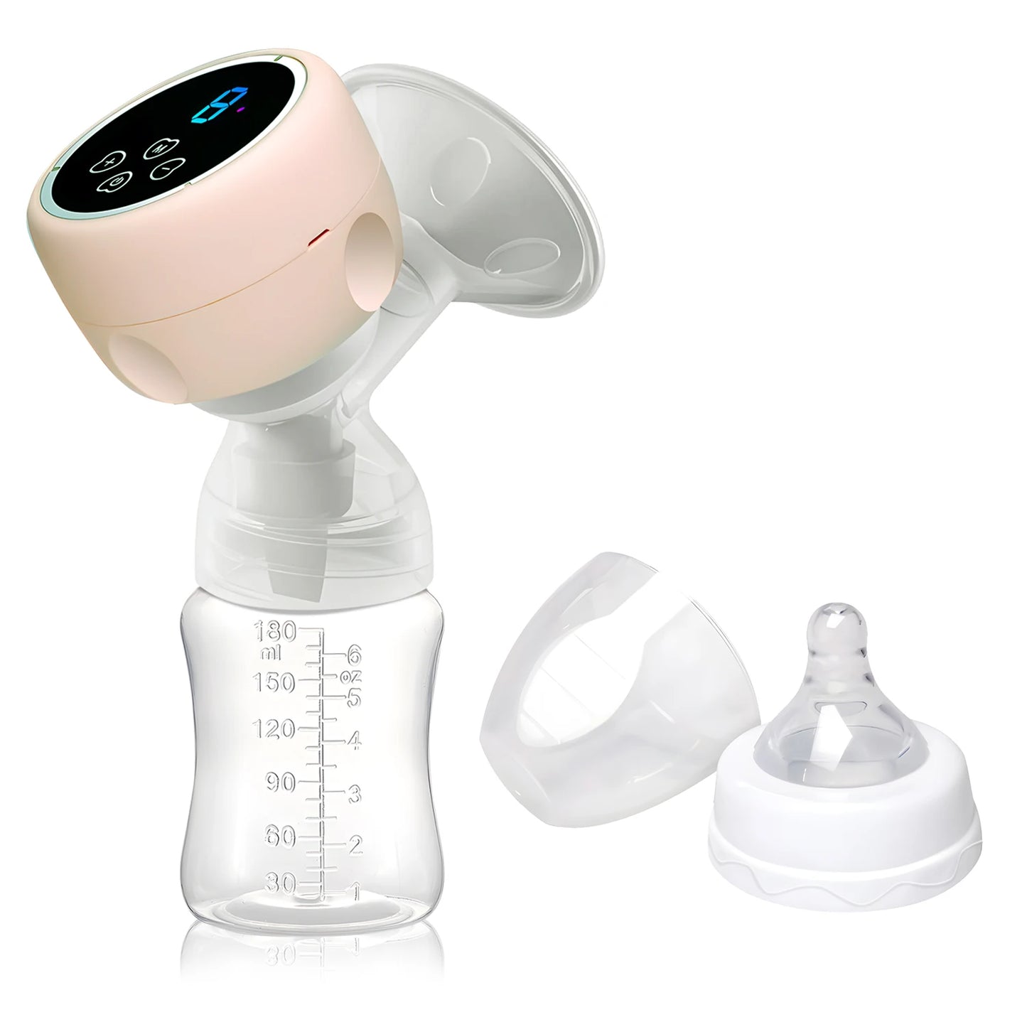 Tire-lait électrique 2 en 1 pour bébé, tire-lait portable, tire-lait, biberon, fournitures post-partum