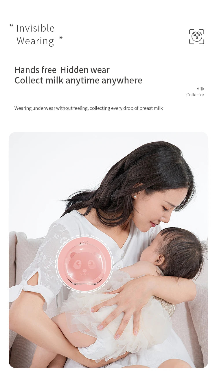 1 housse de tire-lait portable et dissimulée, mains libres, en silicone transparent, pour les mères qui allaitent, pratique