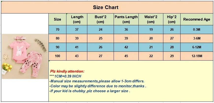 Ensemble 3 pièces pour nouveau-né fille, barboteuse à imprimé lapin + pantalon avec nœud papillon, tenue d'été décontractée