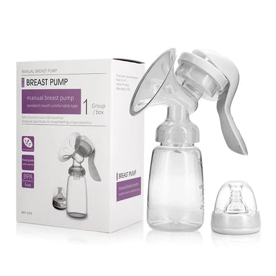 Tire-lait manuel original en silicone PP sans BPA avec biberon et tétine pour femme