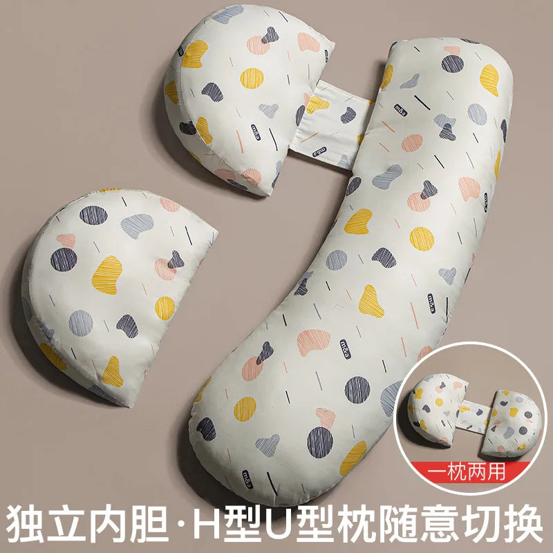 Coussin de grossesse doux en forme de U pour dormir sur le côté, coussin lombaire pour femmes enceintes, coussin de maternité, coussin pour le ventre, fournitures de grossesse