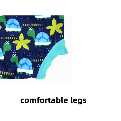 Eezkoala Newborn Baby Leakproof Swimming Diaper Baby Swimwear Boys Girls  Printed Cloth Diapers  High Waist Swimming Nappies