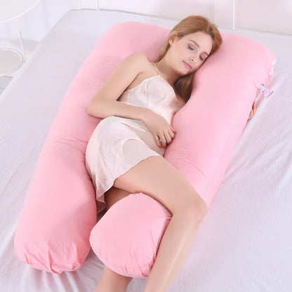 Oreiller de maternité en forme de U, oreiller de soutien de la taille, oreiller de couchage latéral, oreiller de grossesse démontable