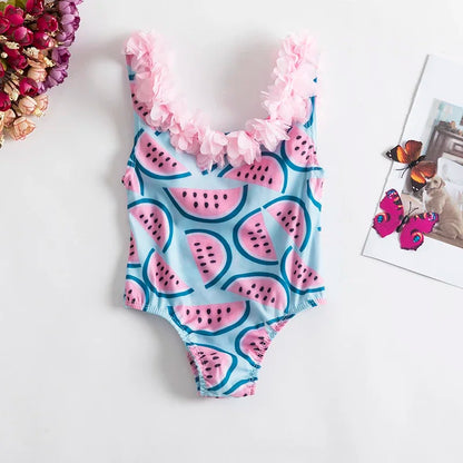 Maillots de bain pour bébé fille, ensemble bikini d'été, protection solaire, mignon, floral, pour tout-petits, maillots de bain une pièce pour la plage