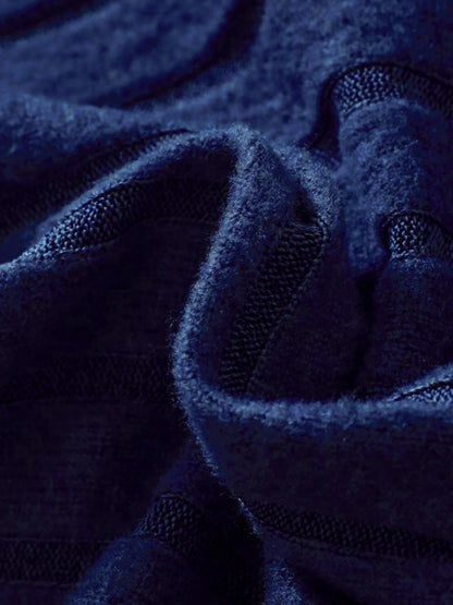 VISgogo Ensemble de vêtements 2 pièces pour garçons de 0 à 3 ans, pull à manches longues et col rond, couleur unie, pantalon