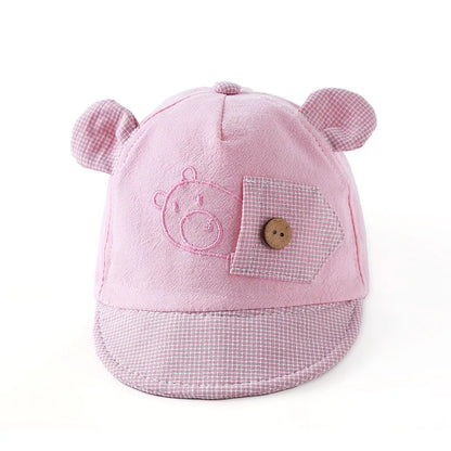 Cute Dinosaur Baby Bucket Hat Summer Newborn Baseball Cap Outdoor Beach Kids Baby Boy Girl Cartoon Bear Sun Hats Bonnets