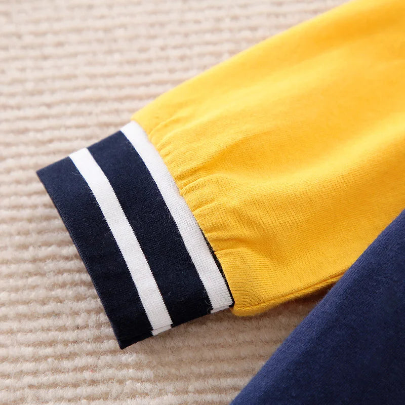 Vêtements pour nouveau-nés, joli costume de baseball en coton, confortable, pour garçons et filles de 0 à 18 ans, printemps et automne, combinaison à manches longues pour bébé