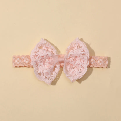 Headbands for Girl Soft Elastic Lace Bow Baby Girl Hair Band Children Turban Kids Headwear Hair Accessories for Newborn Infant
