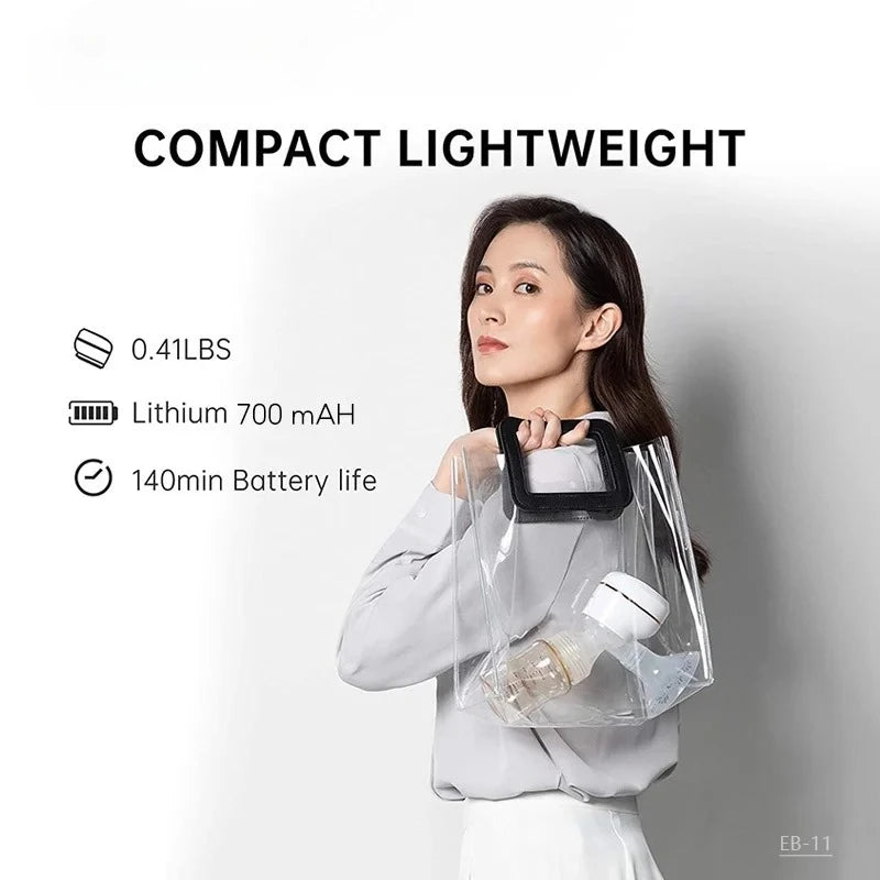 Tire-lait électrique automatique, rechargeable par USB, portable, silencieux, puissant, sans BPA