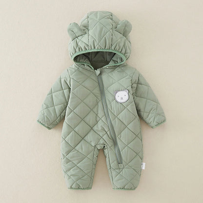 Les nourrissons et les jeunes enfants sortent en hiver avec des manteaux épais en coton à capuche Vêtements d'extérieur pour hommes et femmes Bébé Bébé fille Personnel