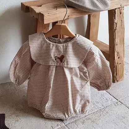 Barboteuse à manches longues pour bébé fille, nouvelle collection automne 2024, en coton imprimé, combinaison pour bébé fille de 0 à 24 mois