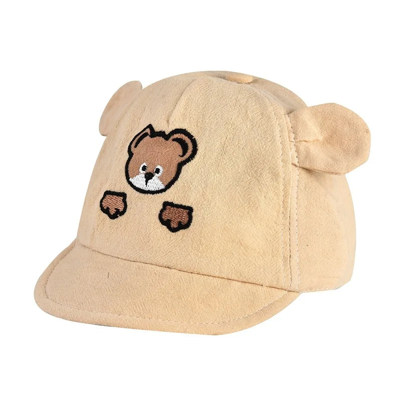 Cute Dinosaur Baby Bucket Hat Summer Newborn Baseball Cap Outdoor Beach Kids Baby Boy Girl Cartoon Bear Sun Hats Bonnets