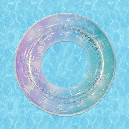 1pc Sequin Starry Sky Swimming Ring Thickened PVC Inflatable Swim Circle For Beach Pool Parties