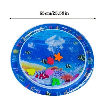 Inflatable Tummy Time Mat Premium Baby Play Mat Inflatable Water Cushion Interactive Baby Gym Baby Toys for Sensory Development