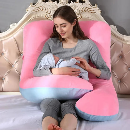 Coussin de grossesse 120 x 70 cm pour femmes enceintes, coussin moelleux pour la grossesse, la maternité, l'allaitement et le sommeil, livraison directe