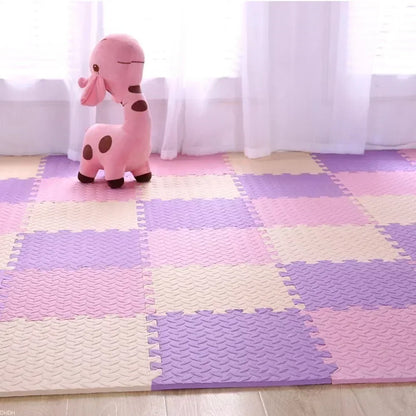 30×30x1.0cm Anti-slip Thickening Puzzle Mat Carpet for Baby Children's Room Game Playing Activity & Livingroom & Bedroom