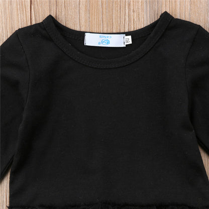 Barboteuse à manches longues pour bébé fille de 0 à 24 mois, décontractée, col rond, body princesse avec bandeau à nœud