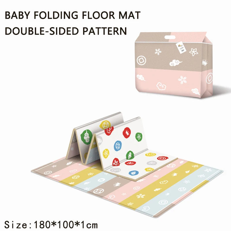 Activities mat for baby Outdoor Camping Mat Foldable Play Mat Double-Sided Cartoon Pattern Waterproof Carpet Easy to Carry