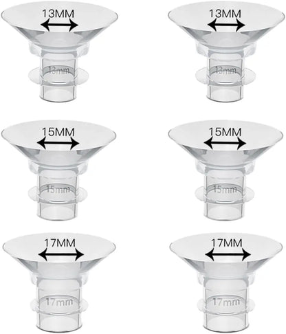 Inserts de bride pour tire-lait portable 10 pièces 13/15/17/19/21 mm, compatibles avec S9/S10/S12, etc. 24 mm, insert de bride pour tire-lait