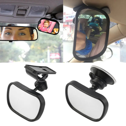 Mini Rear Infant Car Seat, Adjustable Rear Convex Mirror, Child Monitor, In-Car, 2-in-1