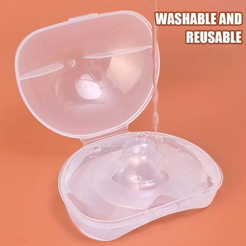 Lot de 2 protège-tétons en silicone ultra-fins en forme de papillon, anti-morsures, fournitures d'allaitement