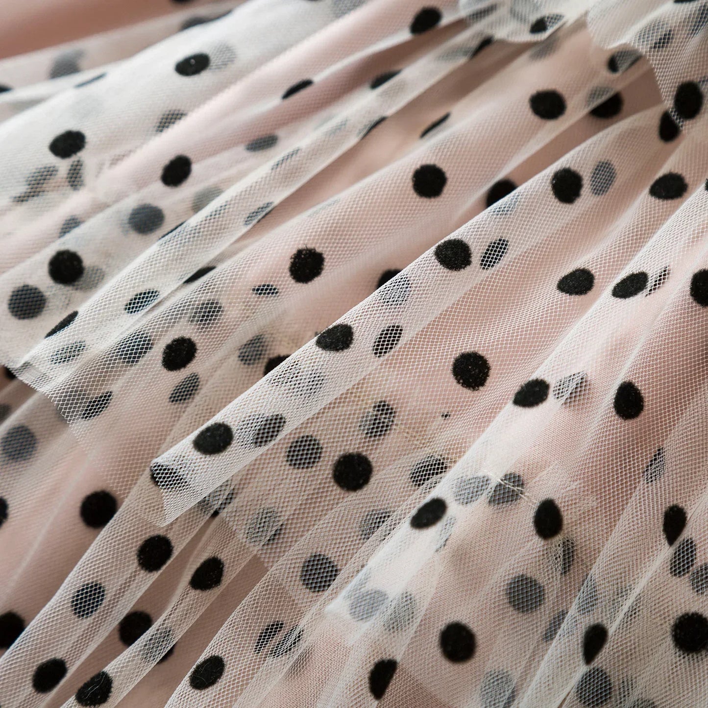 Robes d'été à pois pour filles, style coréen, jolies robes superposées, sans manches, décontractées, pour enfants de 2, 4 et 6 ans