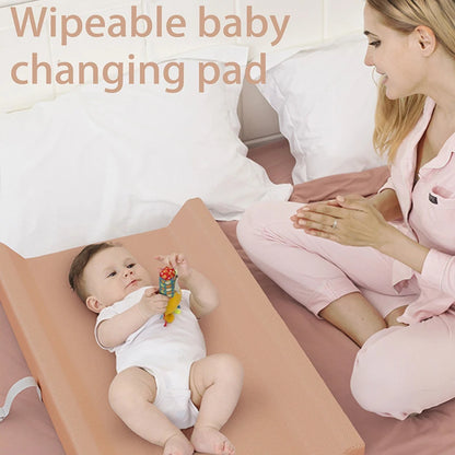 Portable Baby Changing Diaper Pad for Newborn Nappy Changing Table with Safety Strap Wipeable Soft Infant Nursing Mat Baby Stuff