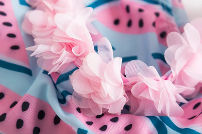 Maillots de bain pour bébé fille, ensemble bikini d'été, protection solaire, mignon, floral, pour tout-petits, maillots de bain une pièce pour la plage