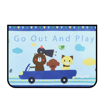 Magnetic Curtain In The Car Window Sunshade Cover Cartoon Universal Side Window Sunshade UV Protection For Kid Baby Children