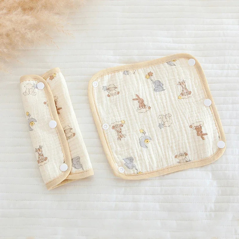 Baby Safety Belt Accessories Soft Cushion Shoulder Strap Cover Baby Waist Stool Drooling Bib Baby Strap Bib