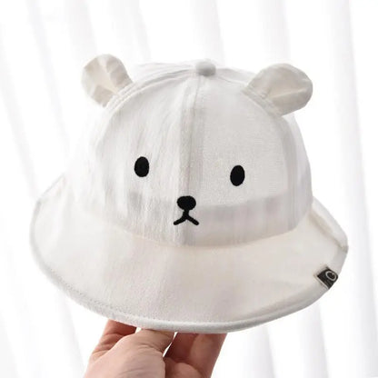 Cute Dinosaur Baby Bucket Hat Summer Newborn Baseball Cap Outdoor Beach Kids Baby Boy Girl Cartoon Bear Sun Hats Bonnets
